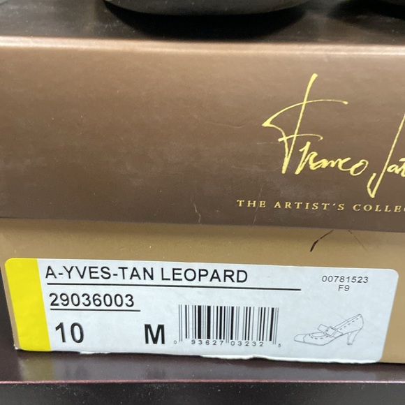 Franco Sarto Leopard and Black Heels - Picture 4 of 11